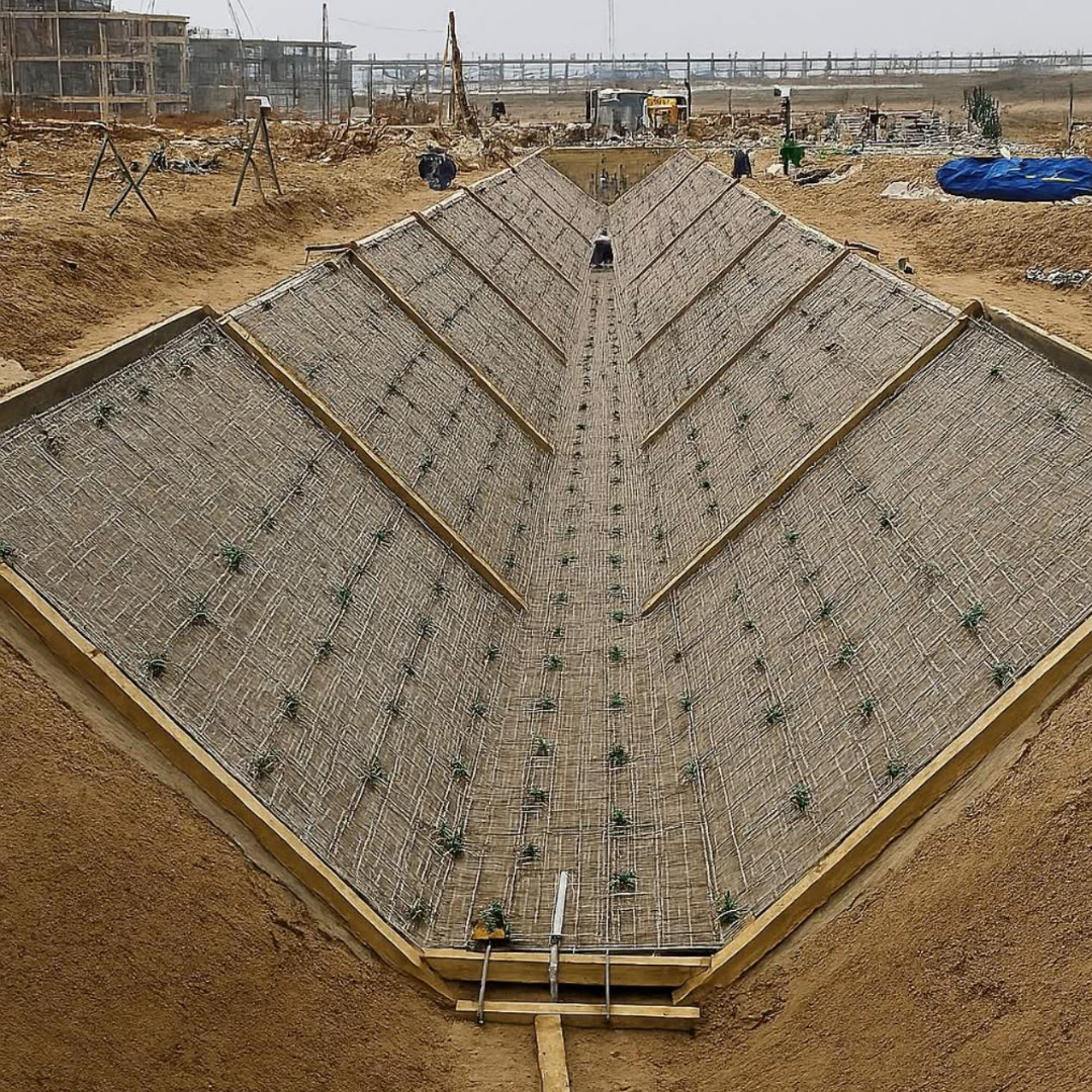 construction of v grat